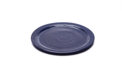 Teller mit blauer Glasur