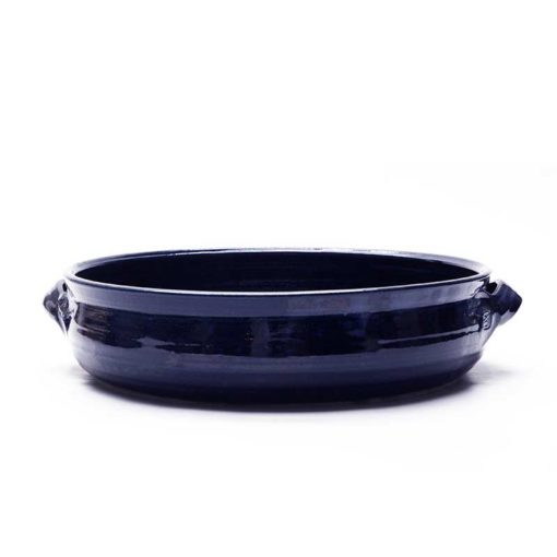 Auflaufform blaue Glasur