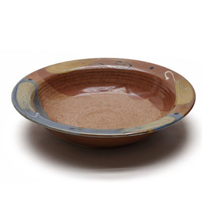 Schale mit bunter Glasur