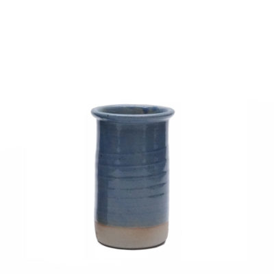 Vase mit hellblauer Glasur